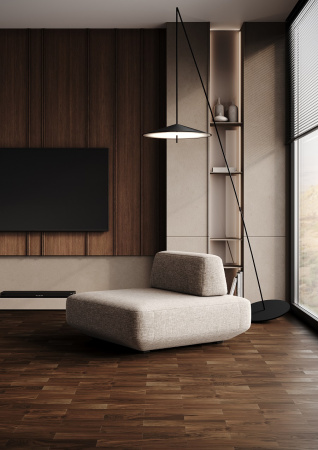 Кварцевый паркет Quartz Parquet Штучный паркет Орех Американский 44-400-29 5/0,6 мм